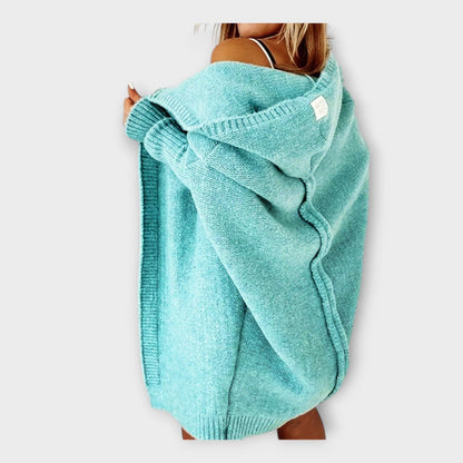 Chaqueta de punto con capucha