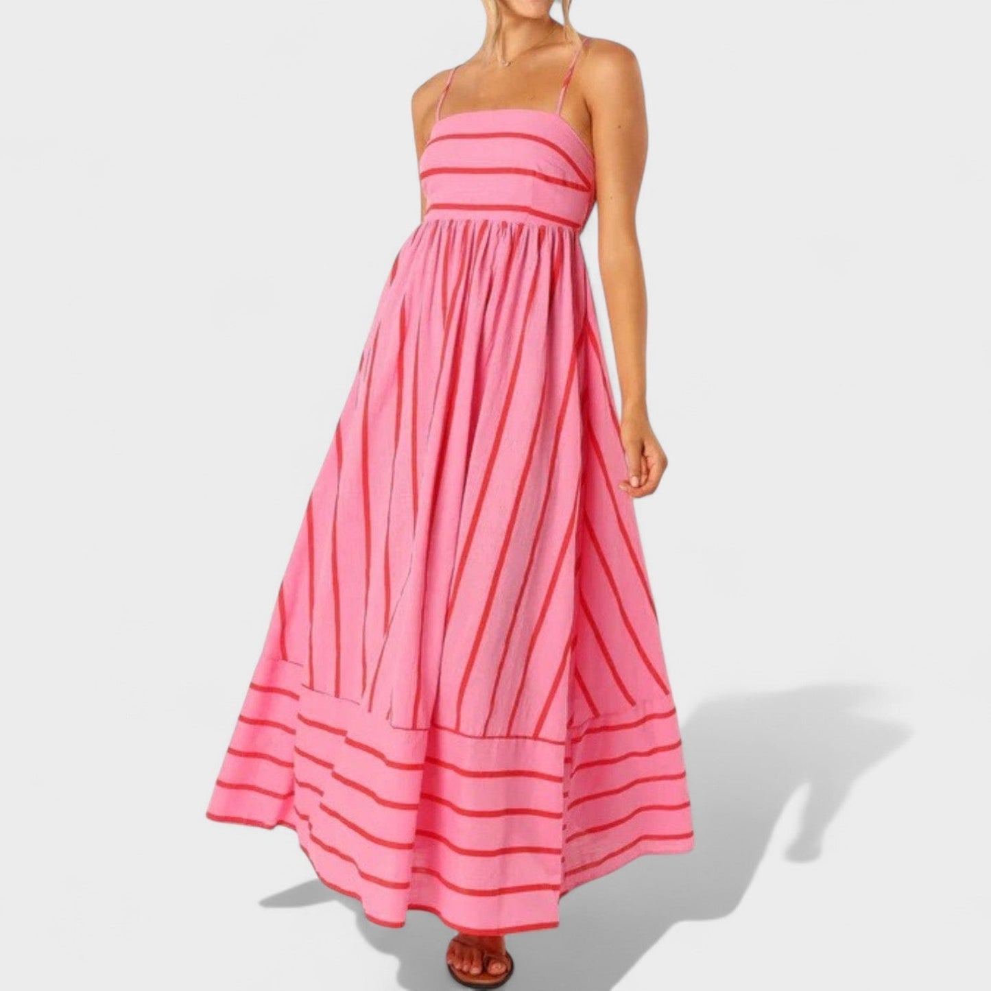 Isabel - Vestido largo a rayas