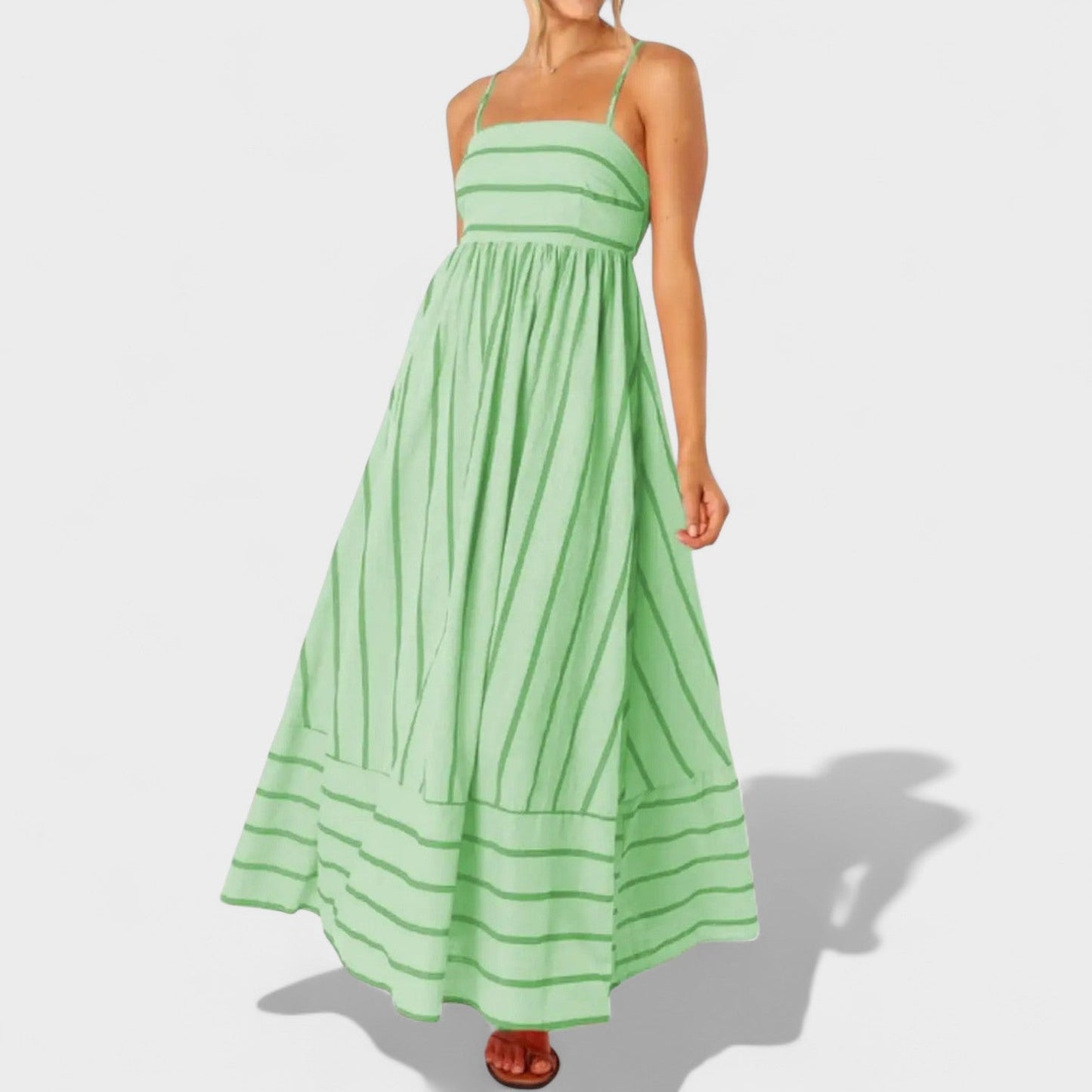 Isabel - Vestido largo a rayas