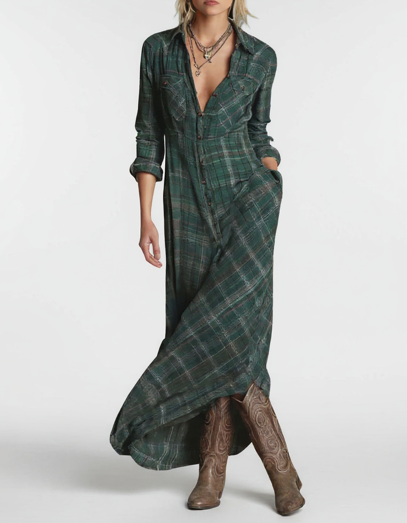 Rosa | Vestido Largo Clásico