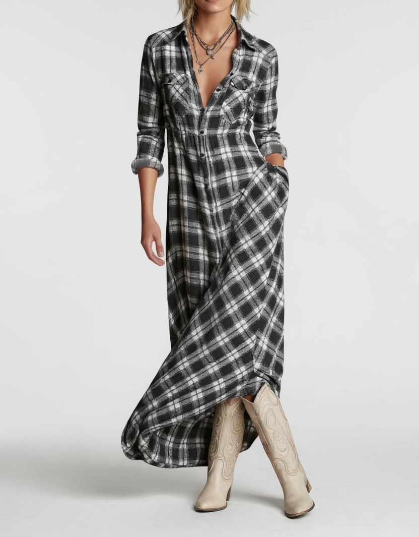 Rosa | Vestido Largo Clásico