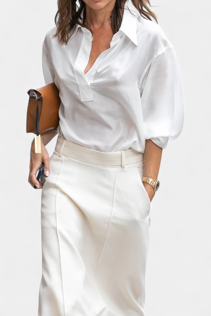 Zada | Falda H-Line Lisa con Estilo Urbano Moderno