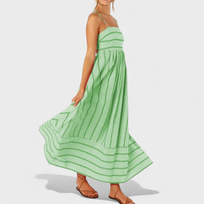 Isabel - Vestido largo a rayas