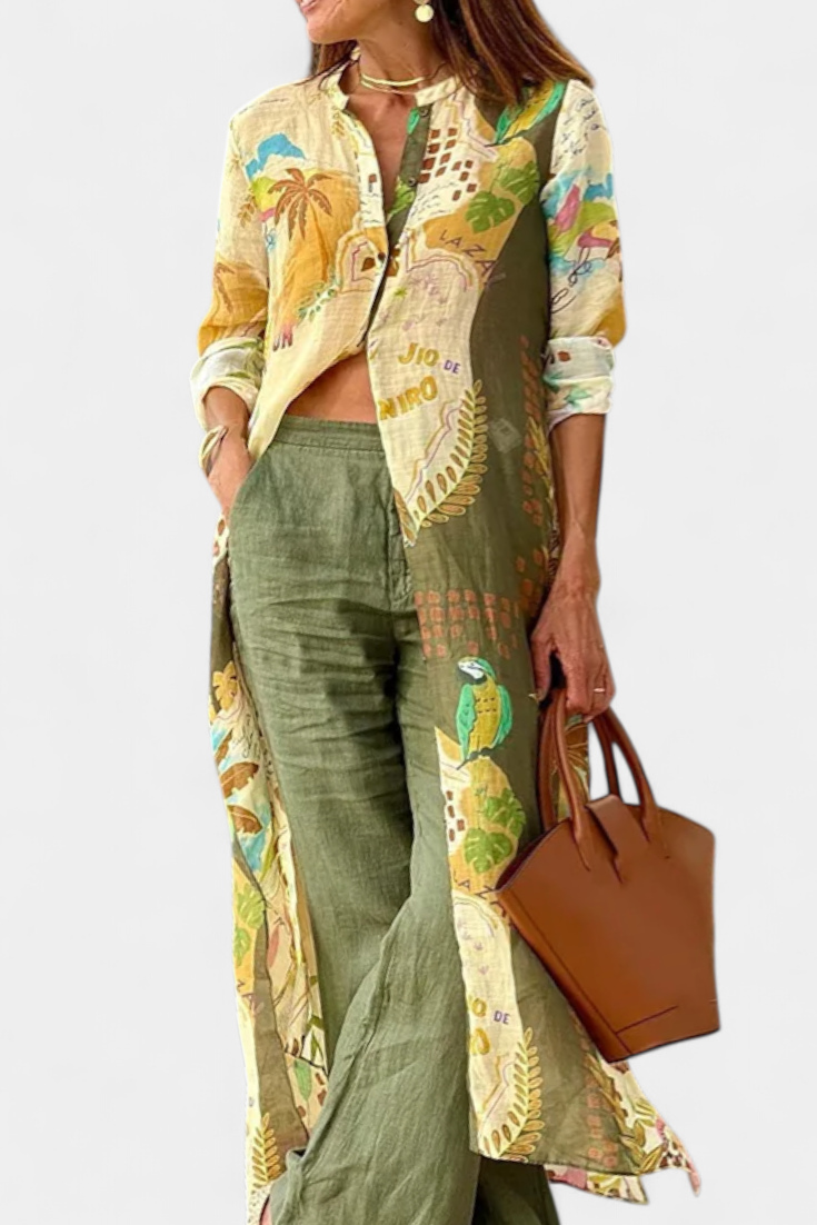 Melvina | Conjunto Coordinado de Lino con Estilo Atemporal