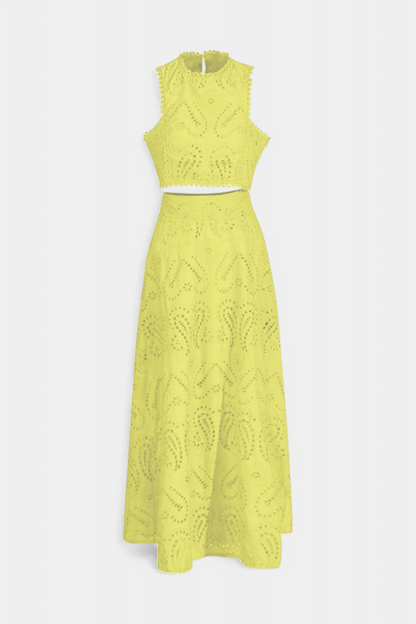 Danitza | Conjunto Romántico de Encaje Floral Calado