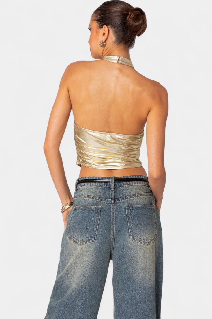 Anna | Top Halter Metálico Karter