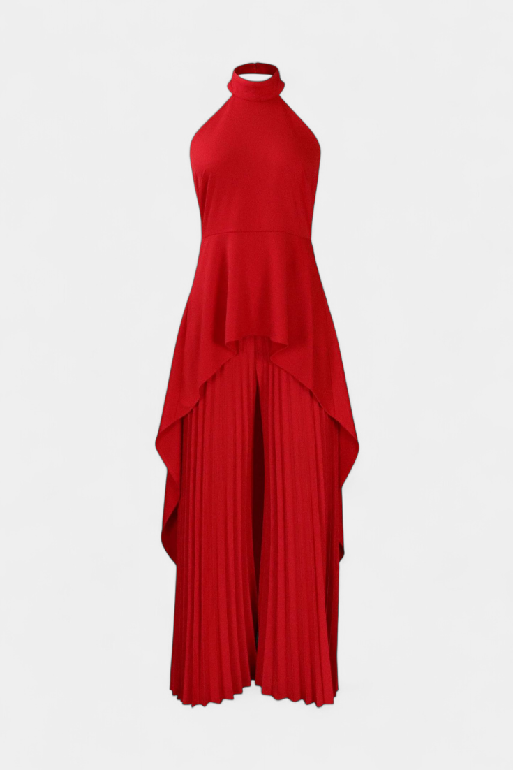 Chrysoula | Conjunto Asimétrico con Pantalón Plisado