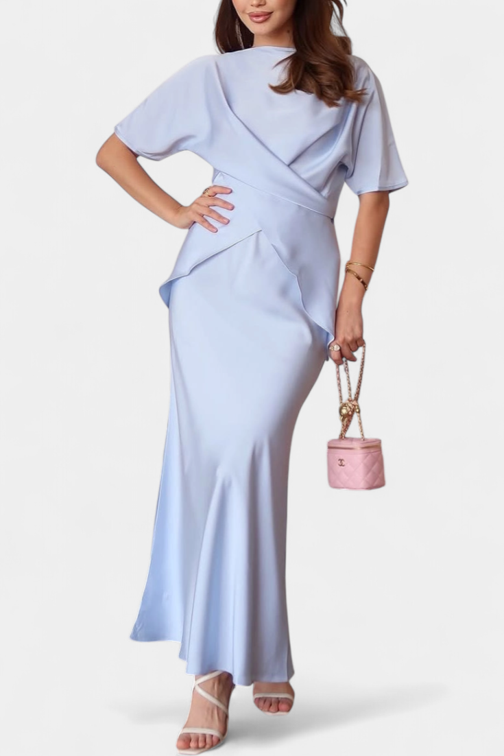 Veleda | Conjunto de Top con Tiras Cruzadas y Falda Fluida