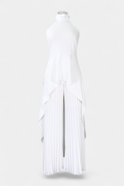 Chrysoula | Conjunto Asimétrico con Pantalón Plisado