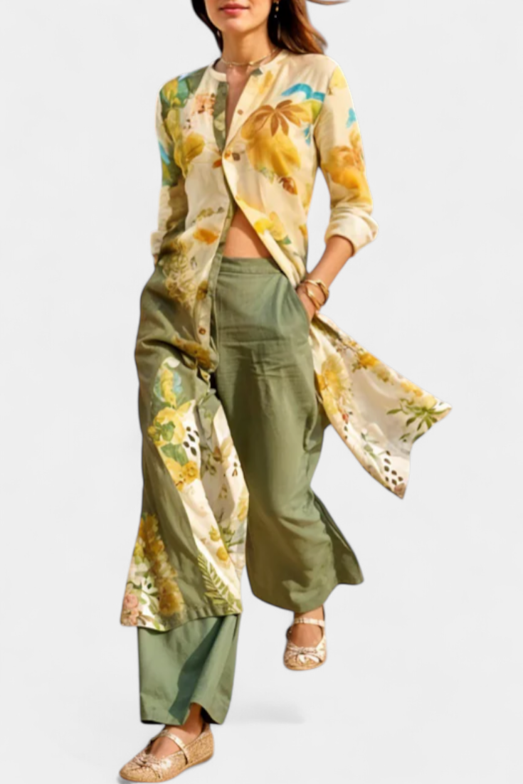 Melvina | Conjunto Coordinado de Lino con Estilo Atemporal