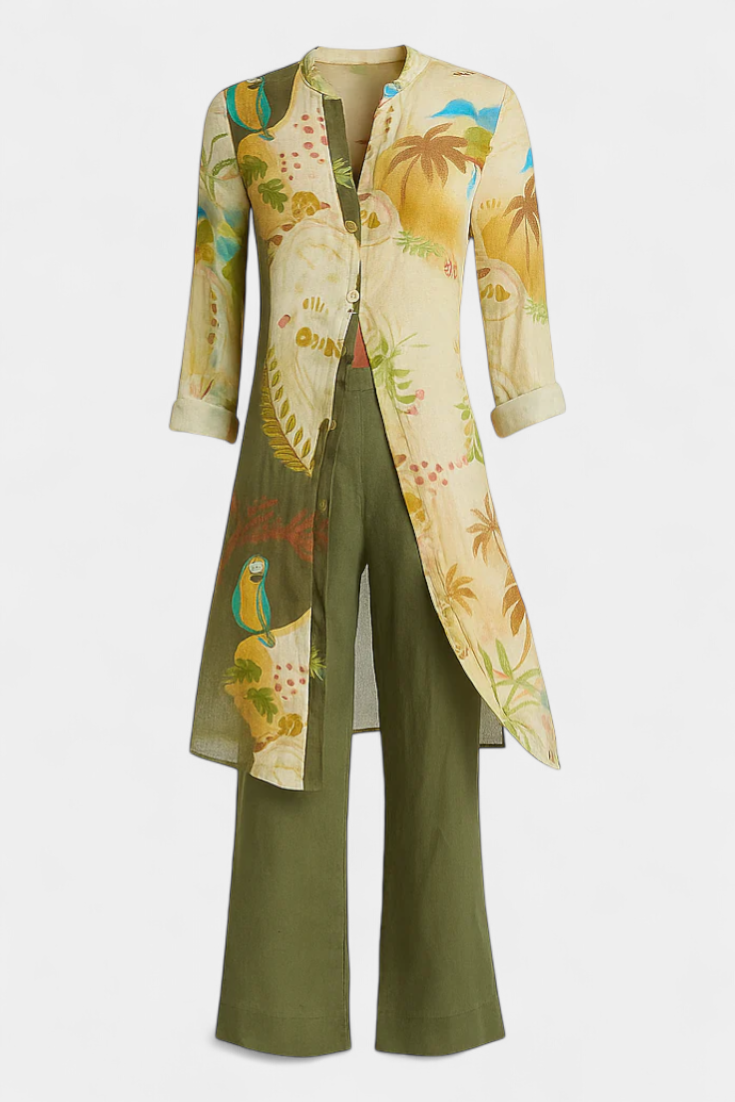 Melvina | Conjunto Coordinado de Lino con Estilo Atemporal