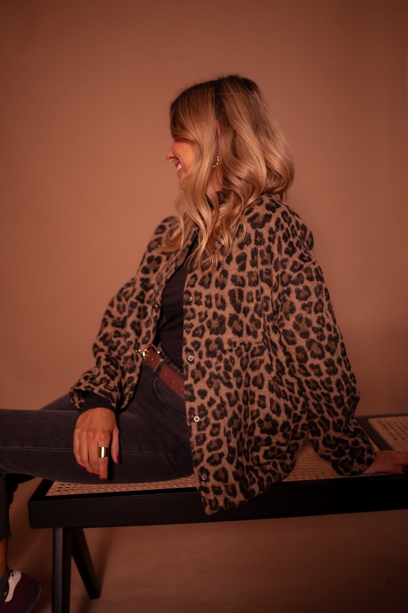 Eliara |  Chaqueta con estampado de leopardo