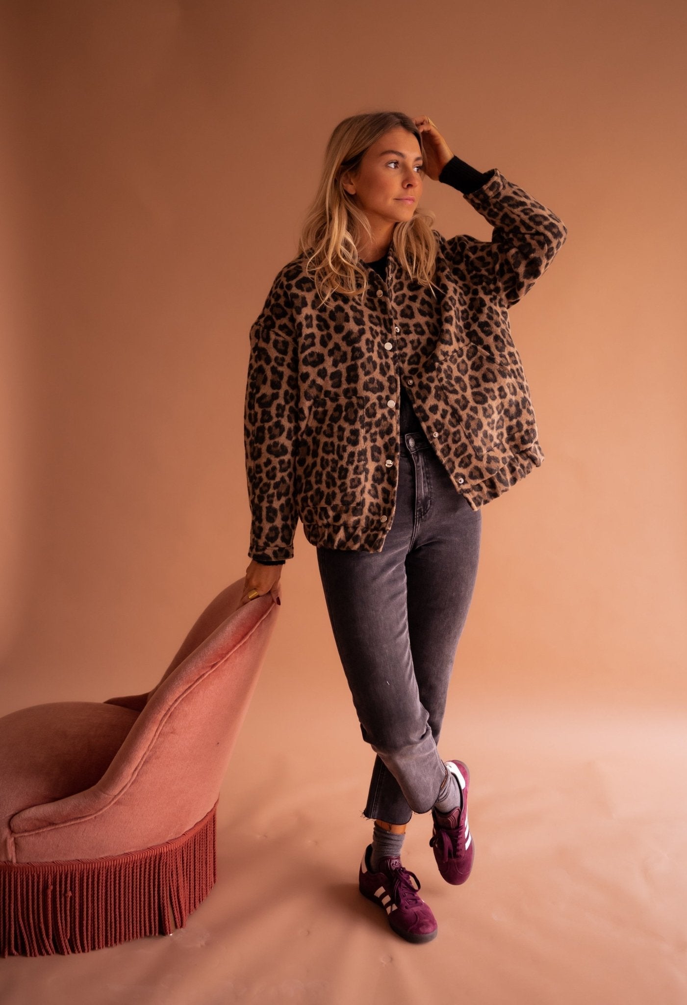 Eliara |  Chaqueta con estampado de leopardo