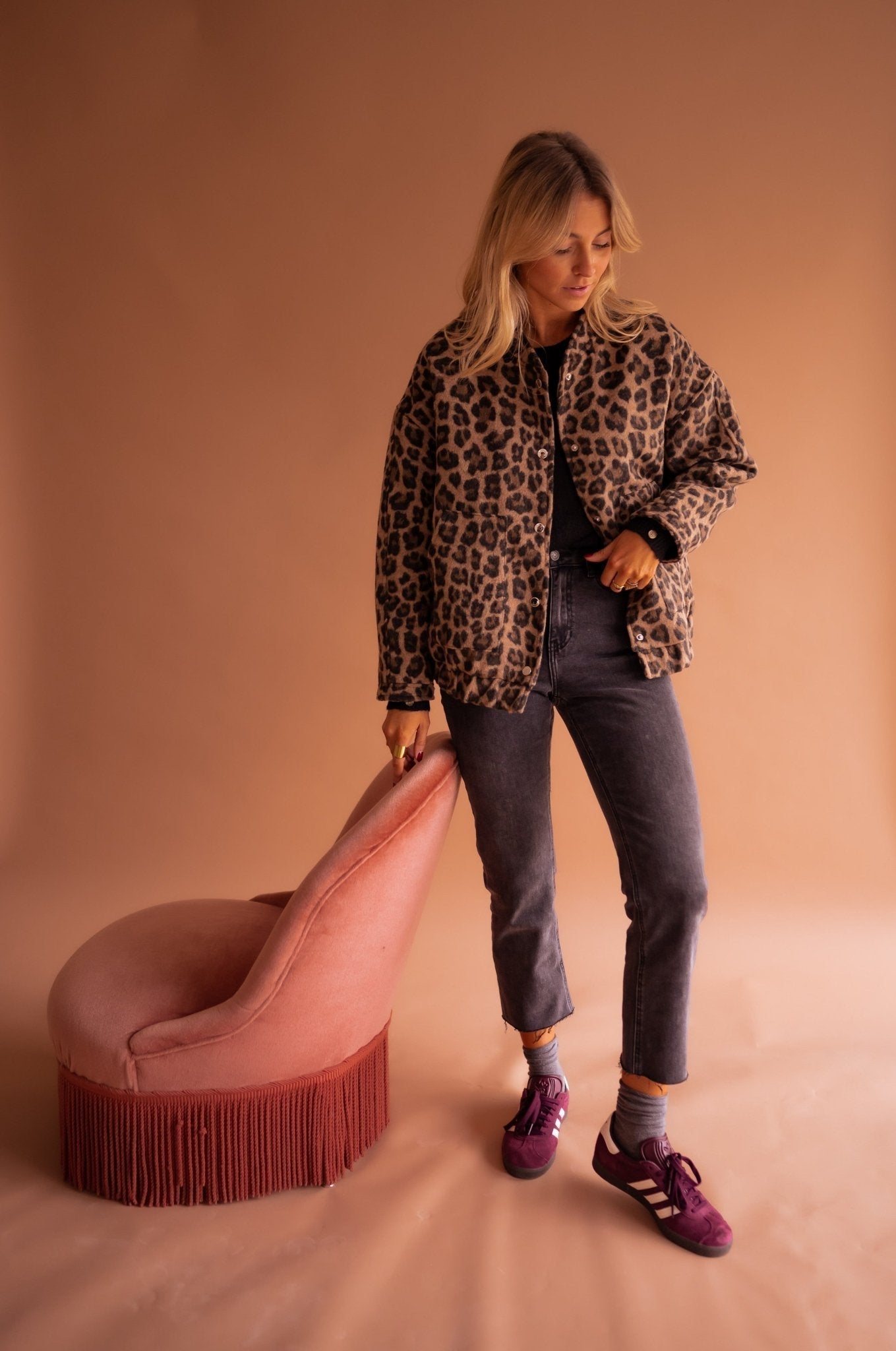 Eliara |  Chaqueta con estampado de leopardo