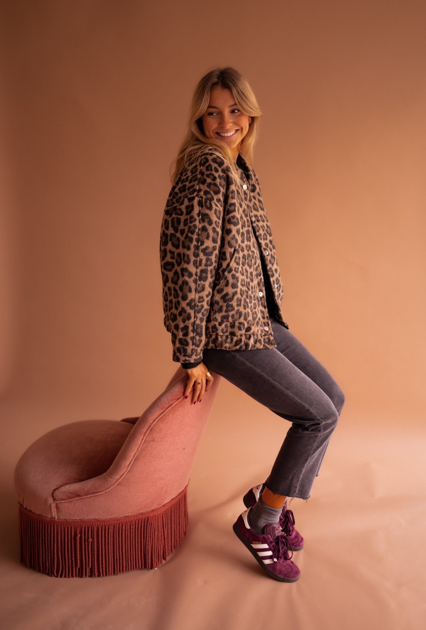 Eliara |  Chaqueta con estampado de leopardo