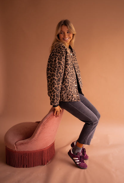 Eliara |  Chaqueta con estampado de leopardo