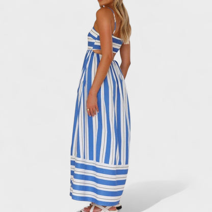 Isabel - Vestido largo a rayas