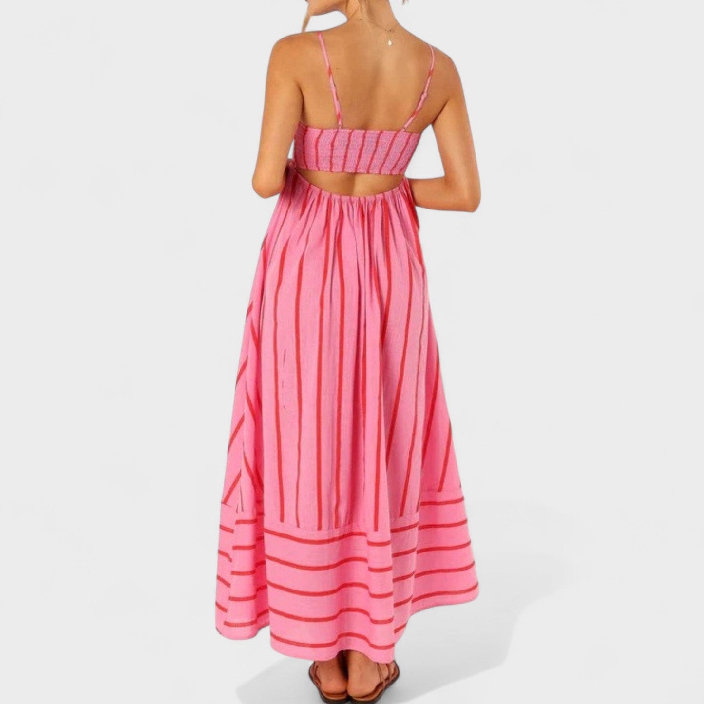 Isabel - Vestido largo a rayas