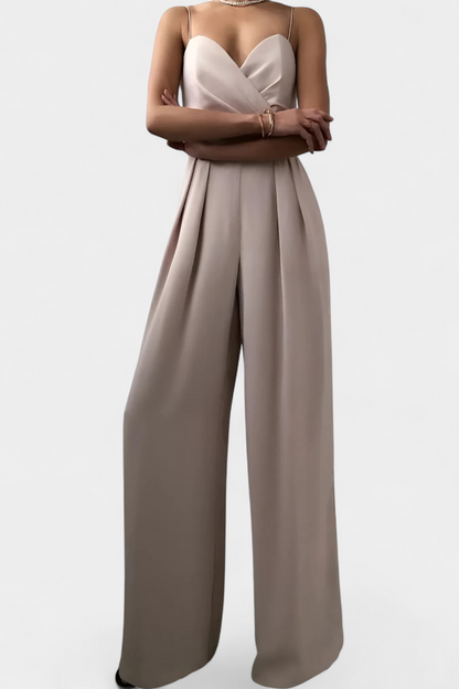 Romily | Mono Sexy con Tirantes y Pierna Ancha Elegante