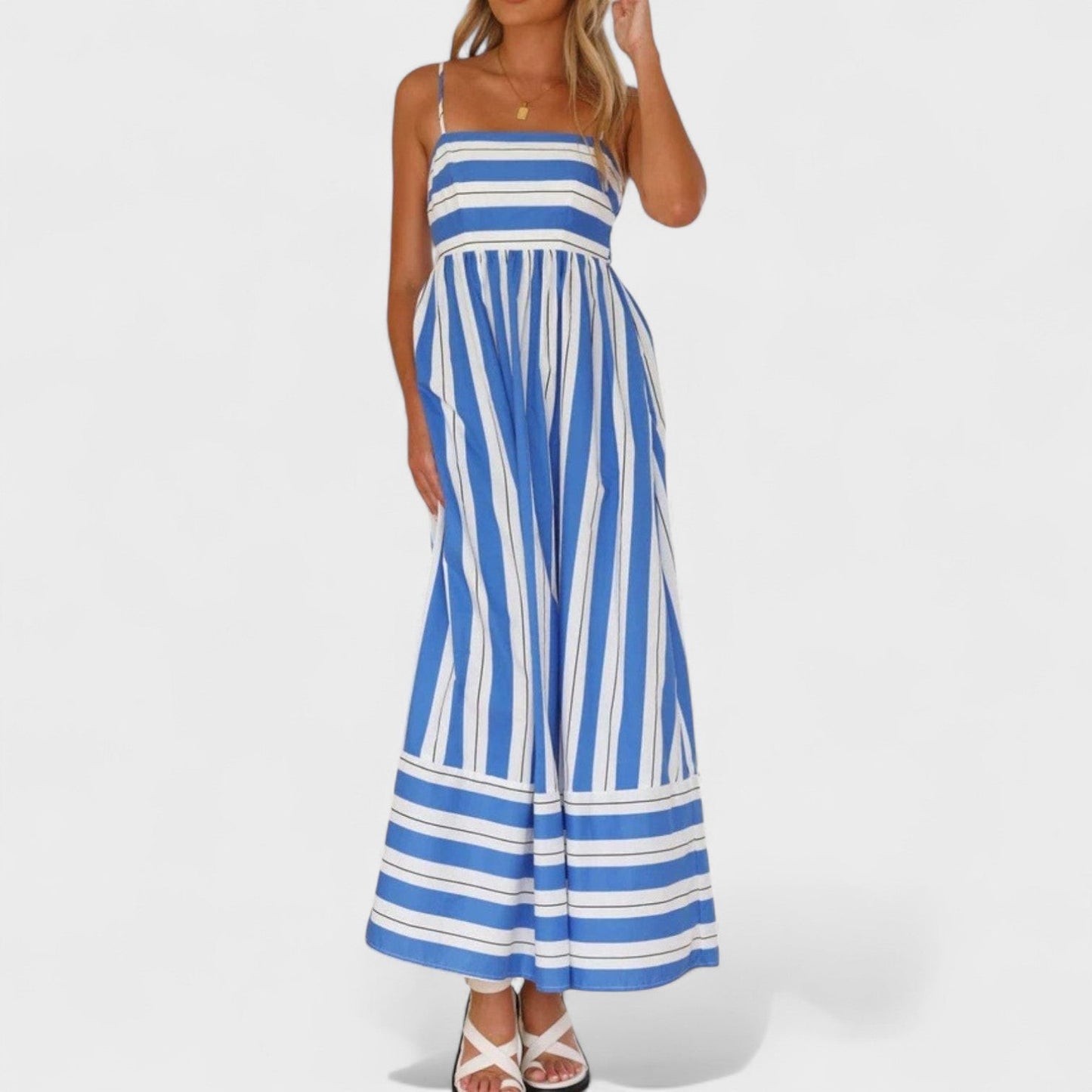 Isabel - Vestido largo a rayas