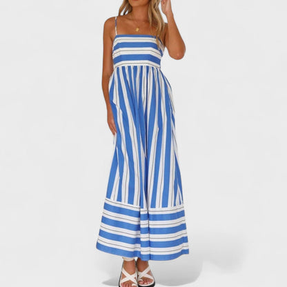 Isabel - Vestido largo a rayas