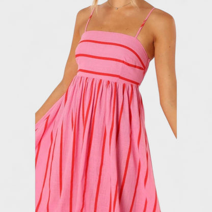 Isabel - Vestido largo a rayas