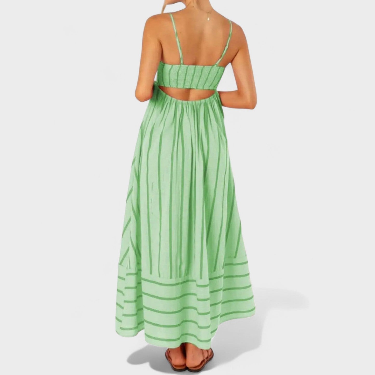 Isabel - Vestido largo a rayas