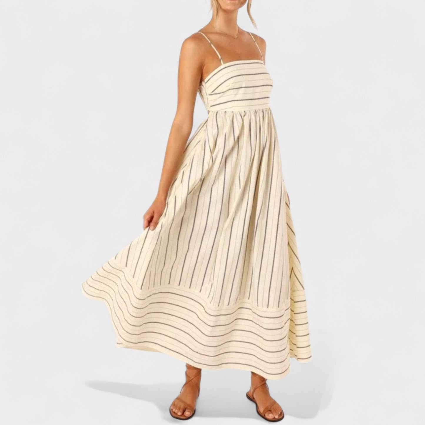 Isabel - Vestido largo a rayas